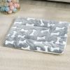 1pc Pet Bed Mat; Thickened Cat And Dog Sleeping Pad; Warm Double-sided Blanket Kennel - M