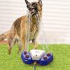 Summer Dog Water Play Sprinkler; Outdoor Pet Bath Toy; Dogs Drinking Fountains For Garden - Yellow