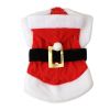 Christmas Pet Clothes For Small & Medium Dog; Santa Claus Dog Hoodie; Winter Pet Jacket - Red - XS