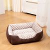 Cuddler Pet Bed - Soft and Comforting - brown - M