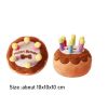 Dog plush toys; pets gnawing bones; sounding toys; teeth cleaning; fun birthday cakes; dog toys; dog gifts - Gift box