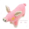 Plush dog toy cartoon cute voice bite-resistant plush toy dog cat toy - Pink