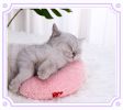 Cat U-shaped pillow protection cervical vertebra deep sleep pet pillow dog cat pillow dog dog toy cat toy - Pink - 24*20*7cm