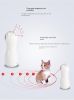 Bear laser cat teaser LED red light laser cat cat intelligent toys intelligent automatic laser toys - white