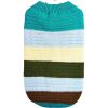 Horizontal Two-Legged Pet Warm Knit Striped Color Knit - BluestripeXXL