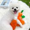 Double-bone Chicken Leg Plush Toy Vocal Connotation BB Pet Dog Cat Toy Supplies.dog chew toy - Carrot Toy