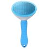 One-click Hair Removal Pet Comb Cat Comb Automatically Faded Dog Comb Pet Supplies Dog Brush Pet Accessories Pet Grooming - blue