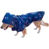 Waterproof Cape for Large and Small Dogs Windproof Raincoat Poncho for Pets - FlamingoS