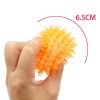 Dog Vocal Toys Puppy Spike Toy Small Dog Spike Pet Molar Toy Pet Toy - 6.5CM orange 2pcs