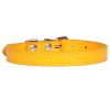 Pet Supplies Dog Collar Alloy Buckle Dog Chain Cat Necklace Size Adjustable for Small and Medium-sized Dog Collars Dog Supplies - yellow - 30cm