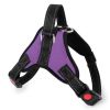 Dog Chest Harness Explosion-Proof Traction Rope For Medium and Large Dog Cat Lash Nylon Material Golden Retriever Pet Supplies - Purple - M for 13-20k