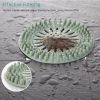 Round Silicone Drain Hair Catcher Drain Cover Hair Trap Kitchen Sink Strainer Bathroom Shower Bath Stopper Filter For Kitchen - green