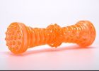 dog Squeak Toys Tpr sounder dog toy strong bite resistant dog bone molar dog toy Sounding Bone Toy - orange - large