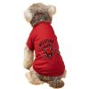 Pet Dog Halloween Cosplay Crewneck Bull T-shirts - Red bullL