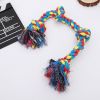 Pet dog knot toy chew resistant big dog dog toy knot dog bite rope pet supplies cat toy dog toy - Color Random