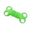 TPR Pet Interactive Four-hole Size Dog Molar Soft Gum Bite-resistant Toy Pet Supplies - Green