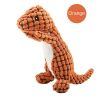 Pet dog plush toys bite resistant teeth grinding vocal toys teeth cleaning absorbing odor dog toys vocal screaming toys - Orange