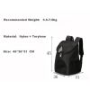 Portable Foldable Mesh Pet Carrier Dog Backpack Breathable Bag Dog Cat Large Capacity Outdoor Travel Carrier Double Shoulder Bag - brown - 30cmx24cmx3