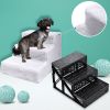 3 Steps Pet Stairs for Dogs and Cats  - white