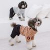 Touchdog Vogue Neck-Wrap Sweater and Denim Pant Outfit - Navy - X-Small