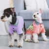Touchdog 'Arubark' Caribbean Style Dog Polo T-Shirt - Peach - X-Small
