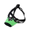 Dog Muzzle,Soft Nylon Muzzle Anti Biting Barking Chewing,Air Mesh Breathable Drinkable Adjustable Loop Pets Muzzle - GREEN - S