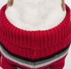 Polo-Casual Lounge Cable Knit Designer Turtle Neck Dog Sweater - Large