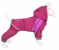 Dog Helios 'Namastail' Lightweight 4-Way Stretch Breathable Full Bodied Performance Yoga Dog Hoodie Tracksuit - Pink - Medium