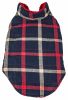 Pet Life 'Allegiance' Classical Plaided Insulated Dog Coat Jacket - Blue - Small