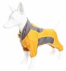 Pet Life Active 'Warm-Pup' Heathered Performance 4-Way Stretch Two-Toned Full Body Warm Up - Orange - X-Large