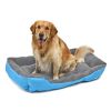 Washable Pet Dog Cat Bed Puppy Cushion House Pet Soft Warm Kennel Dog Mat Blanke - Blue - 2XL