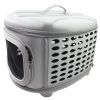 Circular Shelled Perforate Lightweight Collapsible Military Grade Transporter Pet Carrier - B33GYMD