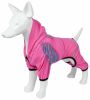 Pet Life Active 'Pawsterity' Heathered Performance 4-Way Stretch Two-Toned Full Bodied Hoodie - Pink - X-Small