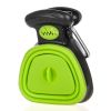 Dog Pet Travel Foldable Pooper Scooper With 1 Roll Decomposable bags Poop Scoop Clean Pick Up Excreta Cleaner - GREEN - S