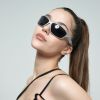 Sungrow Cyber futuristic glasses men silver Y2K functional sunglasses ins women street Millennium Spicy Girls sunglasses - Bright black