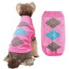 Two-Legged Knit Sweater for Dogs Autumn/Winter Wear - PinkcheckL