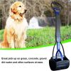 Poop Scooper for Dog Jaw Clamp Heavy Duty Long Handle Poop Scooper for Dog Pet Cat for Grass Gravel Pick pet pooper collector - Foldable Random color