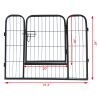 High Quality Portable outdoor folding 16-panel heavy duty metal pet playpen - Black