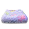 Soft and Fluffy High Quality Pet Blanket Cute Cartoon Pattern Pet Mat Warm and Comfortable Blanket for Cat and Dogs Pet Supplies - Purple bones - For