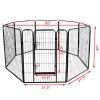 High Quality Wholesale Cheap Best Large Indoor Metal Puppy Dog Run Fence / Iron Pet Dog Playpen - Black