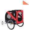 Dog Bike Trailer Red and Black - Black