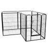 High Quality Wholesale Cheap Best Large Indoor Metal Puppy Dog Run Fence / Iron Pet Dog Playpen - Black