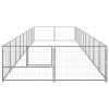 Dog Kennel Silver 193.8 ftÂ¬â‰¤ Steel - Silver