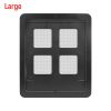 Foldable Plastic Pet Dog Cat Flap Door Pet Screen Dog Fence Home Automatic Flap Door - Black - L 37x43 cm