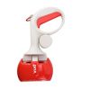 Pet Poop Picker Pick Up Excreta Cleaner Dog Pooper Scoopers Excrement Shovel Portable Pet Feces Clip with Garbage Bag Collector - Red