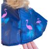 Waterproof Cape for Large and Small Dogs Windproof Raincoat Poncho for Pets - FlamingoS