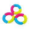 Pet toys tri-color rubber prickly ring dog molars bite-resistant toys dog toy - 10*2.5cm