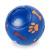 Food Dispensing Dog Toys; Pet Ball Toys; Rubber Slow Feeder Dog Puzzle Toys; Dog Treat Balls - Red - M