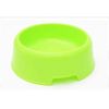 1Pc High Quality Solid Color Pet Bowls Candy-Colored Lightweight Plastic Single Bowl Small Dog Cat Pet Bowl Pet Feeding Supplies - green - S