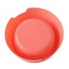 1Pc High Quality Solid Color Pet Bowls Candy-Colored Lightweight Plastic Single Bowl Small Dog Cat Pet Bowl Pet Feeding Supplies - orange - S